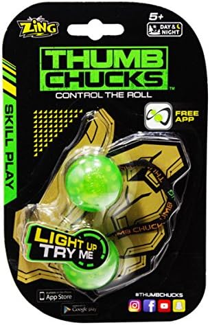 Thumb Chucks - Green - Control The Roll, Fidget, Skill Toys, Zing