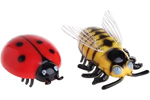 Freshsell Jouet pour chat interactif pour animal domestique Coccinelle Cicada Auto Électrique Marche Insecte Mini