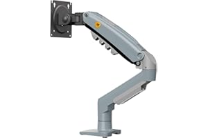 Ergosolid Support Écran PC Moniteur, Bras Articulé Ergonomique Ressort à Gaz, 17-30 Pouces, VESA 75mm et 100mm, Rotatif à 360°