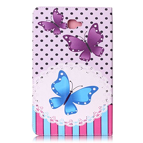 Romtronic Cute Colorful Flip Tasche PU Leder Abdeckung Stand Schutzhülle für Samsung Galaxy Tab A6 10.1 Pouces SM-T580 / SM-T585 + 1 x Schwarz Stylus (Design 02) - 3