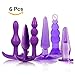 Produktbild Yujiang-EUR 6 STÜCKE Medizinische Silikon Stecker mit T-bar Basis Spielzeug für Frauen und Männer (Lila)