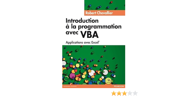 Amazon Fr Introduction A La Programmation Avec Vba Chevallier Robert Livres