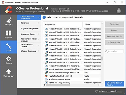 Piriforme Ltd  CCleaner Professional para Windows  descarga directa 