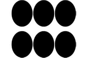 MXYVRIX 6 Pezzi Toppe Termoadesive Ovale per Abbigliamento Bambini, Ginocchiere e Gomitiere in Tessuto Resistente, Misura Universale, per Pantaloni e Uso Quotidiano (Nero)