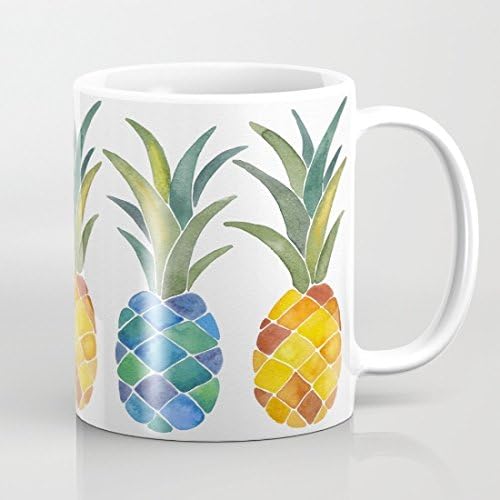 Pineapples Mugs Novelty Coffee Mug Gift for Women Birthday Present for Him Present for Her Funny Mom Gifts 11 OZ Ceramic Mom Cups Both Sides