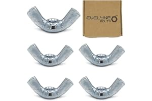 EVELYNE BOLTS M4 (4mm) Wing Nuts - Steel (Pack of 5)