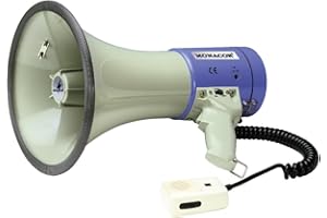 Monacor TM-27 Mégaphone sons intégrés, avec microphone à main