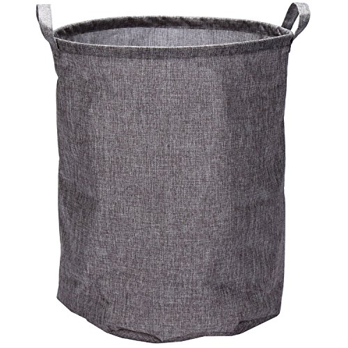 Sea Team Super großen faltbaren Baumwolle Stoff Wäschesammler Aufbewahrungskorb Aufbewahrung Handtasche grau - 2