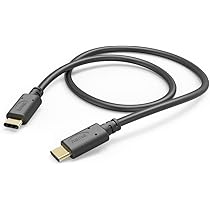 Hama „Fabric“ USB-C Kabel 1,5 M – Geflochtenes Nylon-Kabel Mit Schnellladung & Datenübertragung, Knickfest, Schwarz