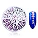 Produktbild CoulorButtons 1 Box Lavender Purple Unicorn Holographic Marquise Studs Mermaid Manicure 3D Nail Art Decoration
