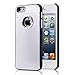 Produktbild High Value Iphone 5 / 5S Qualität Einfache Silber gebürstetem Aluminium Diamantkasten bling Abdeckung mit schwarzen Seitenrand für iphone 5 / 5S
