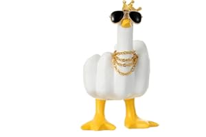 KIAYOO Decoration Voiture,Doigt d'honneur Taille Mini Middle Finger Duck Statue Jouets Voiture Intérieur,Auto Accessoires Ornement Cadeau Homme Femme d'anniversaire, De Noël, De Nouvel an