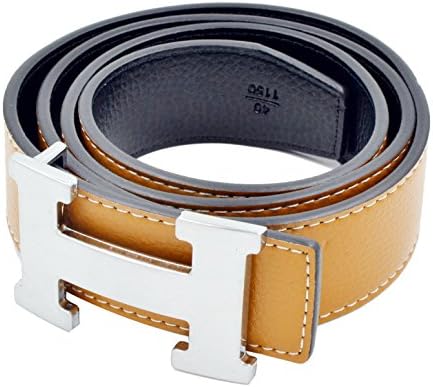 maglammaglam Men's Belt silver buckle/brown