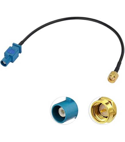 Câble Adaptateur SMB Vers Fakra Z Vecys 30cm - Pour Antenne GPS, Radio DAB/FM - Compatible Audi, BMW, VW
