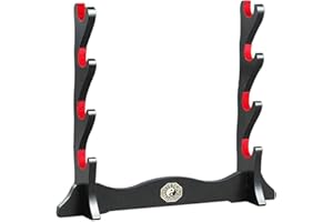 WANGGANG Épée Support Katana Support Samurai Support Wakizashi Tanto Présentoir étages Rack Quatre Weapon,Four Layers