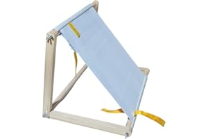 BADIMAN Wooden Cross Stitch Frame Stand Adjustable Height Tabletop Lap Embroidery Hoop Holder with Nut for Needlepoint, Tapestry, Quilting, Solid Wood Craft Support , Metal Nut