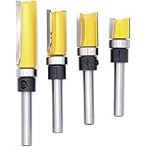 10 stuks kantenfrezen met 2 slagmagneetbits, 8 mm schacht, kantenfrees