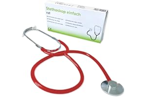 SOLUTIONTONIC Rot Stethoskop High-Quality, Erleben Sie die beste, klare und genaue Auskultation, perfekt für medizinische Fachkräfte! Krankenhaus oder zu Hause Werkzeug.