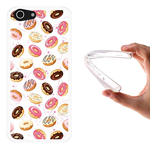 WoowCase Funda ZTE Blade A506, [ZTE Blade A506 ] Funda Silicona Gel Flexible Donuts, Carcasa Case TPU Silicona - Transparente