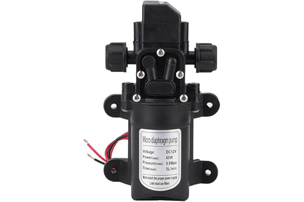 Pompe À Eau - 12V DC À Haute Pression 116Psi Auto-amorçante Pompe À Eau pour Camping Caravan Boat
