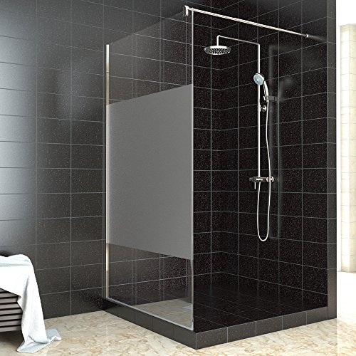 Walk In Dusche Duschabtrennung Duschwand Teilsatiniert 100-140x200cm (120x200cm) - 3