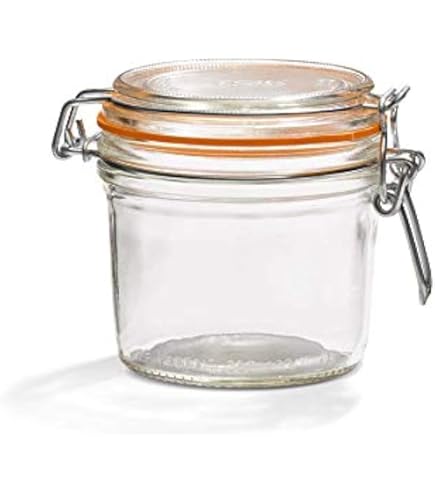 Lot De 3 Bocaux à Confiture 5Five Simply Smart 325 Ml Avec Couvercle Silicone