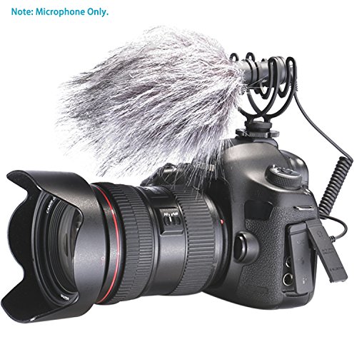 Neewer Micro Cam  ra Video Shotgun Microphone Cardio  de    Condensateur avec Amortisseur pour Canon  Nikon  Sony A7RII  A7  Panasonic GH5 GH4 GoPro Cameras  iPhone 7 7Plus  Samsung Smartphones NW-VM10 