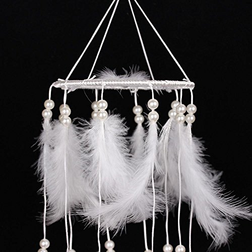 SOLEDI Dreamcatcher Traumfänger Glücksbringer aus der schönsten Geschichten in der amerikanischen indischen Mythologie Weiß - 6