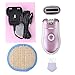 Ckeyin 2 in 1 Rechargeable Wet/Dry Body Hair Device Lady Epilator Beard Shaver Razor Women Epliator Tweezer, Built-in lithium battery
