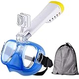 Masque de plongée, NOTENS Masque de plongée anti-buée Masque de plongée Entraînement de natation Scuba Panorama View avec un adaptateur pour caméra d'action