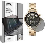 dipos I Blickschutzfolie matt passend für Michael Kors Sofie 2.0 Smartwatch Sichtschutz-Folie Display-Schutzfolie Privacy-Filter