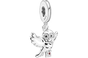 BEEUVIP Charmes Animaux personnages vie pour Bracelets - Charms de Perles ajourées en Argent Sterling 925, charmes de Coeur d'amour pour Bracelets et Colliers pour Femmes Filles