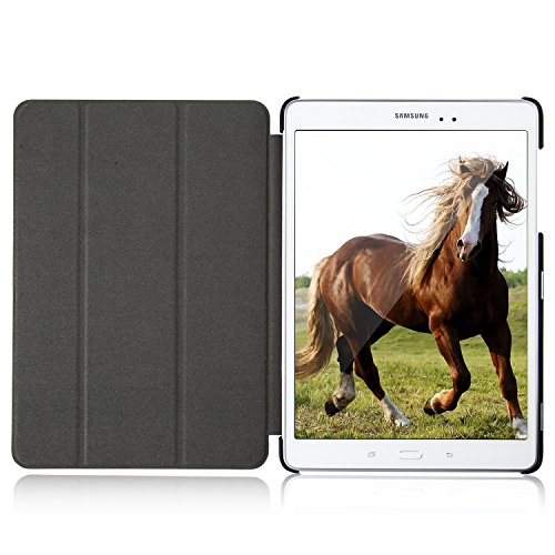 Galaxy Tab A 9.7 Hülle, JETech Slim Fit Galaxy Tab A 9.7 Hülle Schutzhülle Tasche Etui mit Ständer Funktion und Eingebautem Magnet für Einschlaf/Aufwach für Samsung Galaxy Tab A (9.7 Wi-Fi T550N / LTE T555N) Smart Case Cover (Rot) - 6