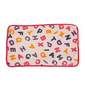 Hosaire 1x Alfombra para Mascotas de Terciopelo Coloreadas Otoño e Invierno Manta Cálida Cama para Perro Size 60 * 40cm (Blanco S)