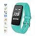 Produktbild sumeber Bluetooth Smart Armband Smart Uhr mit Herzfrequenz Monitor Sports Fitness Tracker für Smartphone Schrittzähler Tracking Kalorien Gesundheit Sleep Monitor Kostenlose Fitness App für Android & iOS, blau