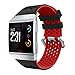 Produktbild Smart Uhrenarmband für Fitbit Ionic, vneirw Fashion leicht Belüften Silikon perforiert Sport Armbanduhr Ersatz Band Armband Armband Armbänder Zubehör, schwarz
