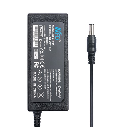 KFD Netzteil 24V 3A Ladegerät 72W für Harman/kardon GO+PLAY Lautsprecher Dock, DVD-Player, Sony Autoradio außerhalb, Funkgerät, Bitcoin Miner, FUJITSU Image Scanner FI-Serie FI-5120C AC DC Adapter