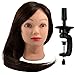 Neverland Professional 22" 70% Real Human Hair Hairdressing Equipment Styling Head Doll Mannequin Training Head Tools Braiding Cutting Student Practice Model with Clamp