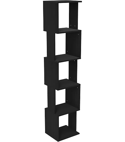 Cavit Bibliothèque d'angle à 3 niveaux chêne marron bois d'ingénierie