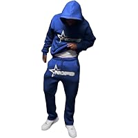 Survêtement 2 Pièces Homme Femme Y2K Streetwear Hip Hop - Sweat à Capuche Et Jogging