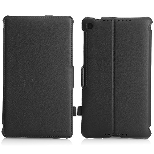 MoKo Google New Nexus 7 FHD 2nd Gen Hülle – Slim-Fit Schutzhülle Case Tasche Smart Cover mit Auto Sleep Wake up Modus und Standfunktion für Google Nexus 7 2 2013 Tablet, SCHWARZ - 2