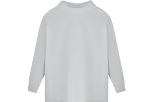 TRENDY BOY Camiseta térmica para niños con Forro Polar – Capa Base de Manga Larga con Cuello Alto para Clima frío