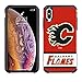 Produktbild Schutzhülle für Apple iPhone XS Max (NHL Lizenzprodukt Calgary Flames Red Jersey Texturiert, Schwarz