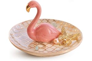 Titanape Flamingo Gifts for Women, Flamingo Ring Holder Jewellery Tray, Ring Tray for Ring Necklace Earring Jewellery Holder, Birthday Christmas Valentine's Day Gifts for Women Friend Mum Daughter