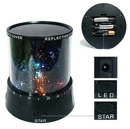 DXP WOW!! LED Sternenhimmel mit 3 Leuchtprogrammen Star Master Nachtlicht Sternen-Projektor Himmel Romantisch für Kinder & Dekoration SKY01 - 2