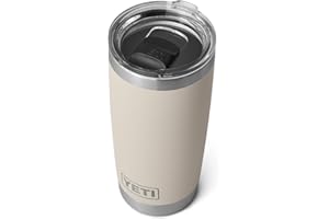 YETI Rambler Tumbler, Vaccum Insulated Stainless Steel Tumbler with Magslider Lid, Cape Taupe, 20 oz (591 ml)