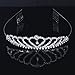 Foxnovo Delicate Wedding Bridal Prom Shining Rhinestones Crown Tiara with Comb