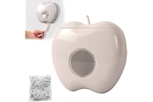 BIOSA Boîte de rangement pour film plastique avec 100/200 films étirables, Distributeur de Film Alimentaire, Distributeur Film Alimentaire Mural Sans Poinçon pour la cuisine, les toilettes