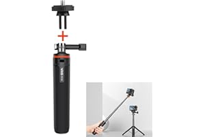 LICHIFIT Wysuwany statyw Selfie Stick do DJI OSMO POCKET 3 / Action 4 Regulowany przedłużacz z gimbalem do Insta360 ONE X3 / X2 Podstawa kamery akcji Wspornik uchwytu montażowego Akcesoria