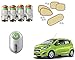 Auto Pearl Premium Quality Car Accessories Combo of Car Tyre Air Alert Valve Cap Set of 4 Pcs. & Godrej Click Car Air Freshner 9 ml - Green & Premium Quality Car Auto Window Side Chipkoo Sunshade Curtains Beige Set of 5 Pcs. For Chevrolet Beat Type-2 RS.1002.00